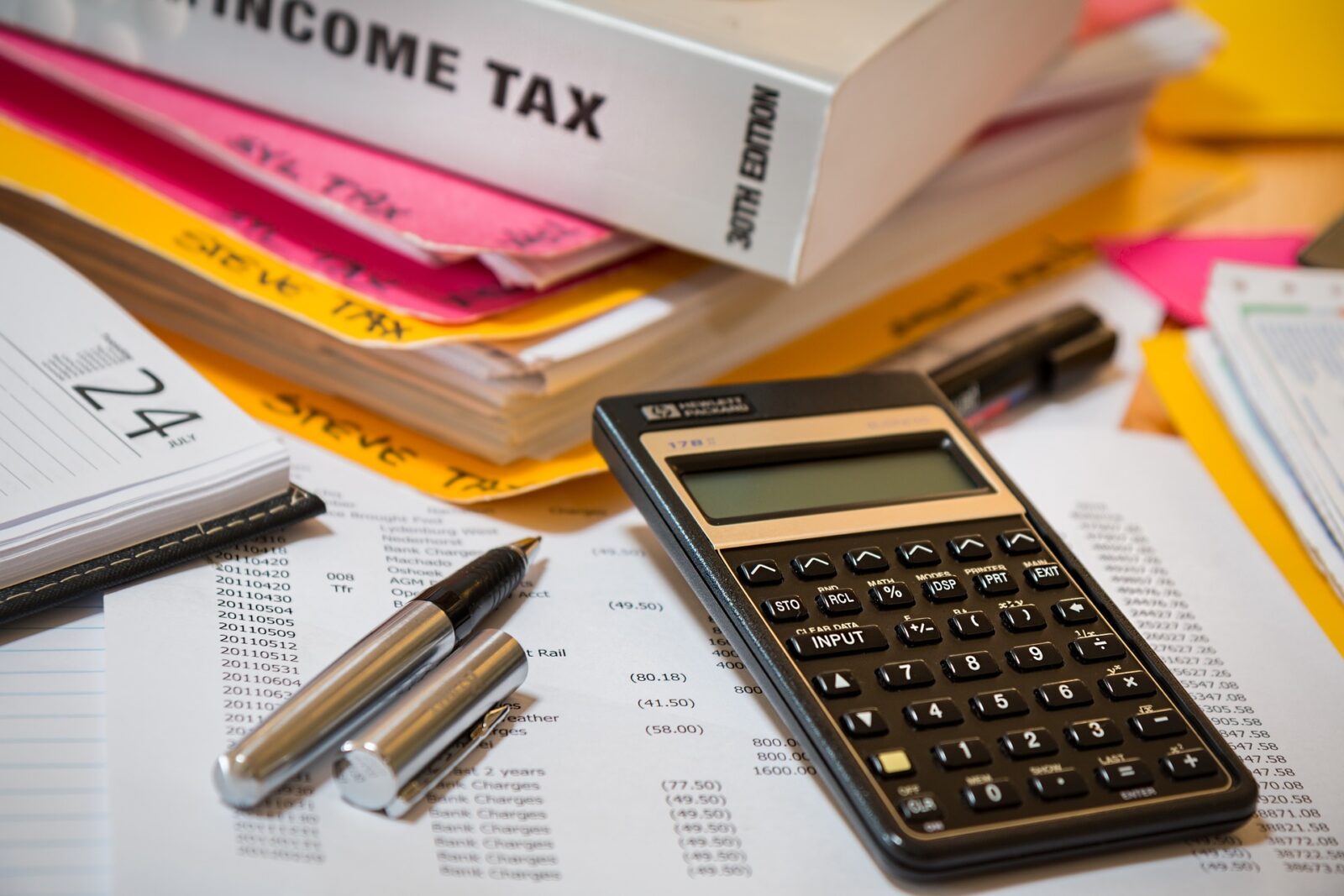 Personal tax book and calculator